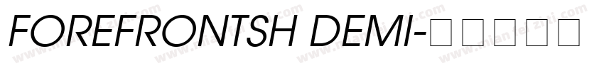 FOREFRONTSH DEMI字体转换